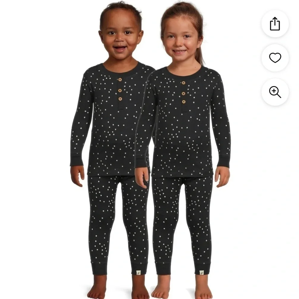 easy-peasy Toddler Unisex Blue Long Sleeve Pant Pajama Set 2-Piece Size 12M